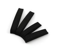 Anti-Golpes Protector De Puerta Coche Tira Protectora Pegatinas Goma para Parachoques Decoración Protección Borde Automático 4 Uds Protector de Puerta Coche(Black)