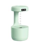 Anti Gravity Water Drop Humidifier, Rain Humidifier, Backflow Aroma Diffuser, Large Capacity, Cool Mist Air Humidifiers with Night Light for Home Bedroom Office (Green)