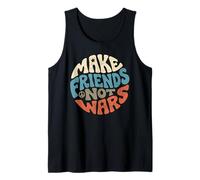 Anti Guerra USA Venezuela Hacer Amigos No Guerras Camiseta sin Mangas