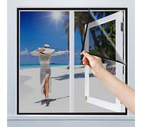 Anti Insectos 80x120cm Negro Mosquitera para Ventana para Ventanas Puertas y Patios