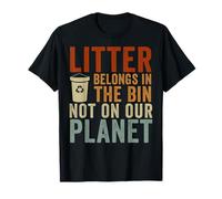 Anti Littering Reciclar Cambio Climático Sin Basura Camiseta