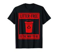 Anti Littering Reciclar Cambio Climático Sin Basura Camiseta