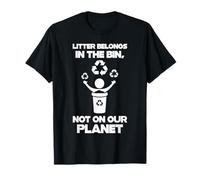 Anti Littering Reciclar Cambio Climático Sin Basura Camiseta