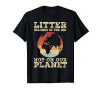 Anti Littering Reciclar Cambio Climático Sin Basura Camiseta