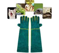 Anti-Mordidas Guantes para Manejo de Animales, PeSandy 40CM Guantes de Trabajo Duraderos para Bañarse, Arreglarse, Soldar, Manipular Perros/ Gatos/ Aves/ Serpientes/ Loros/ Lagartos/ Reptiles
