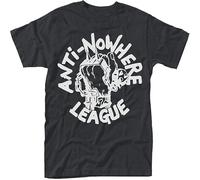 Anti Nowhere League Logo Men's Fashion T-Shirt Black L