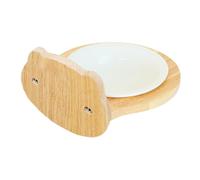 Anti-Overturning Water Feeder Container, impermeable cajón Dog Bowl, Bear Head Shape Food and Water Feeder, perfecto para jaulas, cajas, Preventing Spills During Feeding