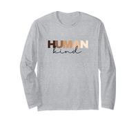 Anti Racismo Humano Amable Tono de Piel Inclusión Fin Racismo Manga Larga