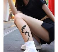 Anti-Rozaduras No Reflectantes, Con Una Duración De 2 Semanas, Pegatinas De Tatuajes Temporales A Base De Hierbas, Tatuajes Falsos, Patrón Grande De Brazo De Dragón Estilo Chino Para Hombres Y Mujeres