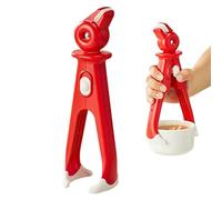Anti Scald Plate Gripper - Heat Resistant Non-Slip Clamp, Hot Dish Gripper Tongs for Kitchen, Oven, Cooking, Baking, Air Fryer & Food Prep, Silicon, Stainless Steel, 2.76x2.52 inches