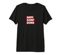 Anti Simp Zone No Simping Here Simp Police Meme Rizz Simps Camiseta Premium