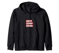 Anti Simp Zone No Simping Here Simp Police Meme Rizz Simps Sudadera con Capucha