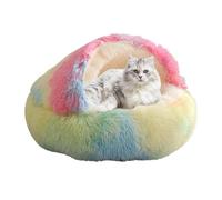 Anti-Slip Cat Bed, Winter Cat Bed, Indoor Cat Bed, Cozy Cat House, Cat Cave Bed, Cat Bed for Cold, Cozy Thermal Warm Cave Nest Cat Bed for Winter Anti-Slip Indoor Cat Bed House for Cold Weather