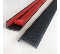 Anti-Slip Edge Protector for Kindergarten/Hospital,Transition Strip Stair Treads for Wooden Steps, PVC Edging Trim Strip on Tile/Wood/Laminate, Customizable(Black)