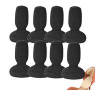 Anti-slip Heel Liners Soft Cushion Heel Protector Pads for Women Men Shoes, Heel Pads for Shoes, Improved Shoe Fit and Comfort, Prevent Rubbing & Blister (Black,4 pairs)