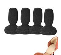 Anti-slip Heel Liners Soft Cushion Heel Protector Pads for Women Men Shoes, Heel Pads for Shoes, Improved Shoe Fit and Comfort, Prevent Rubbing & Blister (Black,2 pairs)