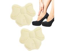Anti Slip Heels Insert, 2X Half-Size High Heels Comfort Pads, 11g Enlarge Cropped High Heel Cushion, Self-Adhesive Liners for Walking, Enhanced Comforts Solution for Women’s, 0.19inches/0.31inches