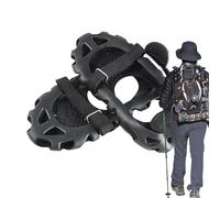 Anti-Slip Ice Claws, 30 Teeth Outdoor Ice Cleats, Winter Portable Snow Grippers, Walk Traction Cleats for Sneakers and Boots, Material: Stainless Steel + TP E