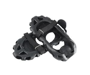 Anti-Slip Ice Claws, 30 Teeth Outdoor Ice Cleats, Winter Portable Snow Grippers, Walk Traction Cleats for Sneakers and Boots, Material: Stainless Steel + TP E