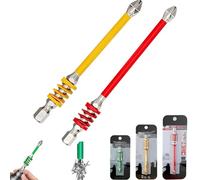 Anti-Slip Magnetic Phillips Bit with Spring, 2025 New Strong Magnetic Durability Screwdriver Drill Bit Set, Eject Quickly, No More Slipping of Saw Teeth, for Electric Hand Tool (90mm+110mm)