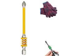 Anti-Slip Magnetic Phillips Bit with Spring, 2025 New Strong Magnetic Durability Screwdriver Drill Bit Set, No More Slipping of Saw Teeth,for Electric Hand Tool (65mm+110mm) (90mm)
