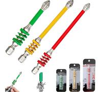 Anti-Slip Magnetic Phillips Bit with Spring, 2025 New Strong Magnetic Durability Screwdriver Drill Bit Set, Eject Quickly, No More Slipping of Saw Teeth, for Electric Hand Tool (65mm+90mm+110mm)