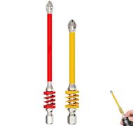 Anti-Slip Magnetic Phillips Bit with Spring, Magnetic Phillips Bit Set with Spring, No More Slipping of Saw Teeth, One Push to Eject Quickly, for Electric Hand Tool (2pcs-b)
