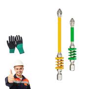Anti-Slip Magnetic Phillips Bit with Spring, Quick Eject & Strong Magnetic Hex Shank, Impact-Resistant, No More Slipping, Compatible with Electric & Manual Tools (65mm+90mm)