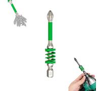 Anti-Slip Magnetic Phillips Bit with Spring, Strong Magnetic Durability Screwdriver Drill Bit Set, Eject Quickly, No More Slipping of Saw Teeth,for Electric Hand Tool (65MM)