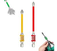 Anti-Slip Magnetic Phillips Bit with Spring, Strong Magnetic Durability Screwdriver Drill Bit Set, Eject Quickly, No More Slipping of Saw Teeth,for Electric Hand Tool (90MM+110MM)