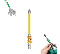 Anti-Slip Magnetic Phillips Bit with Spring, Strong Magnetic Durability Screwdriver Drill Bit Set, Eject Quickly, No More Slipping of Saw Teeth,for Electric Hand Tool (90MM)