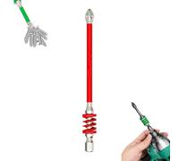 Anti-Slip Magnetic Phillips Bit with Spring, Strong Magnetic Durability Screwdriver Drill Bit Set, Eject Quickly, No More Slipping of Saw Teeth,for Electric Hand Tool (110MM)