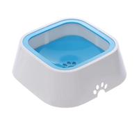 Anti Slip Pet Bowl, Spill Proof Dog Bowls, Large Capacity Dog Dish, Portable Cat Drinking Dish, Dog Bowls with Non Slip Silicone Mat for Cats Puppy Small Medium Dogs, 24.5x8.6 Cm, Gray, Blue