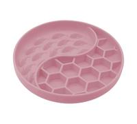 Anti Slip Slow Feeder Dog Bowl, Puzzle Dog Food Dish, 7,56 x 7,56 x 1,5 pulgadas, adecuado compacto anti choking silicona Pet Bowl, Interactive Feeding for Small and Medium Breeds