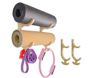 Anti-Slip Stability: The Yoga Mat Wall Mount Features An Anti-slip Matt Retention System That Provides Your Yoga Stays Firmly In Place, Preventing Accidental Slips Or Falls During Retrieval Or