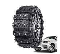 Anti Slip Tire Chains - 10X Reusable Car Tire, Winter Snow Traction | Passenger Vehicle Weatherproof Wheel Chain System For Trucks Minivan SUV Driving
