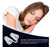Anti Snoring Aid Solutions, 4 Set Reutilizable Snore Stopper Ventosas Dilatadores nasales Roncador Boquilla Solución para un sueño natural y confortable, alivio de ronquidos instantáneo, rápido y seguro (1 paquete)