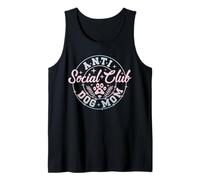 Anti Social Dog Moms Club Divertido Sarcástico Dicho Perro Mamás Camiseta sin Mangas
