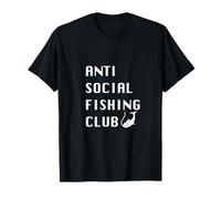 Anti Social Fishing Club para Amantes de la Pesca Camiseta