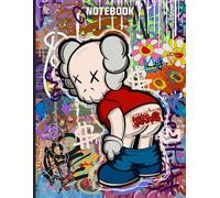 Anti Social Graffiti Shameless Kaws Pop Art Style Inspired College Ruled Notebook: Street Art Notebook For Teens ( 8.5 x 11 inches) Blank Lined Notebook Journal- 120 Pages