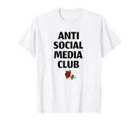 Anti Social Media Club (Declaración Divertida de desintoxicación Digital) Camiseta