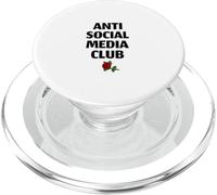 Anti Social Media Club (Declaración Divertida de desintoxicación Digital) PopSockets PopGrip para MagSafe