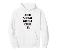Anti Social Media Club (Declaración Divertida de desintoxicación Digital) Sudadera con Capucha