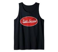Anti Social Sarcastic Introvert Varsity Style Camiseta sin Mangas