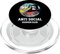 Anti Social Surfer Club (Declaración Solitaria y gráfico de Surfista) PopSockets PopGrip para MagSafe