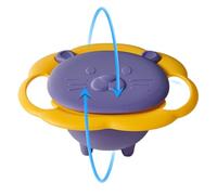 Anti Spill Bowl - Anti-Spill Smooth Bowl, Spill Resistant Gyro Bowls, Anti-Scalding Rotatiing Long Serving Spill-Proof Dining Entertaining Bowls For Chidlren Girls And Kids