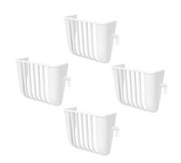 Anti Spill Feeder, Bird Cage Feeding Basket, 4 Piece Set with Hanging Hook, Mesh Container, Pet Accessory with Ventilated Design, Aviary Tool for Indoor Outdoor