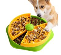 Anti Spill Pet Bowl, Slow Feeding Maze, 10.55x9.64x1.96 Inches Layer Rotating Design with Controlled Eating Flow, Sturdy Polymer Construction Dish, Pet Feeding Bowl for Dogs Cats