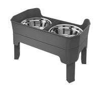 Anti-Spill Stainless Steel Feeder,Raised Cat Food Bowls - for Puppy Eating Drinking Training Kitchen Outdoor Travel Camping Backyard Patio