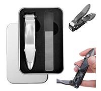 Anti-Splash Nail Clippers,Adult Sturdy Fingernail Clipper,Toenail Clipper for Seniors Thick Toenails,Stainless Steel Nail Clippers Set
